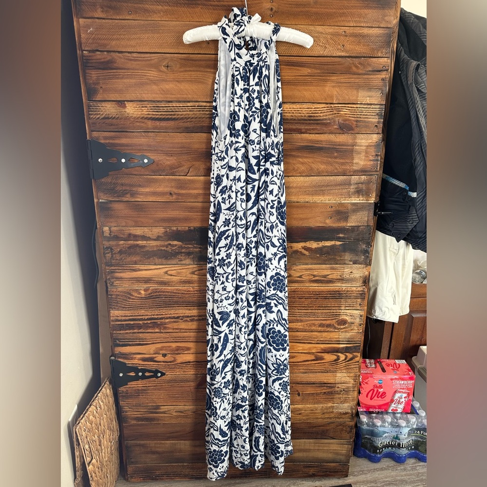 Rachel Pally Navy and White Floral Dress